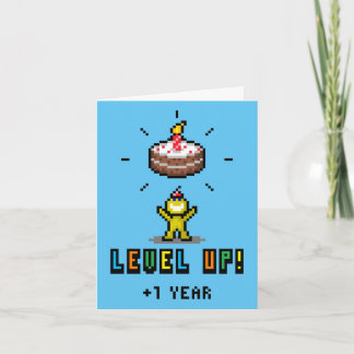 Niveau supérieur ! Carte d'anniversaire