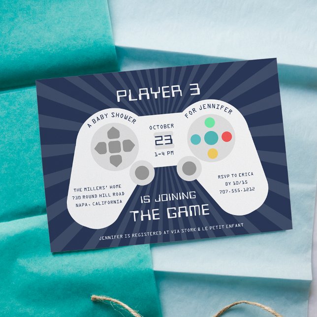 Niveau supérieur | Invitation Baby shower (Créateur téléchargé)