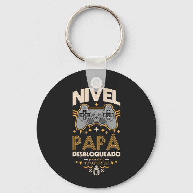 Nivel papa desbloqueado keychain (Front)