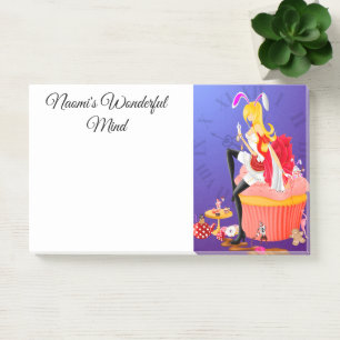 Nivens McTwisp on cupcake Wonderland  Post-it Notes
