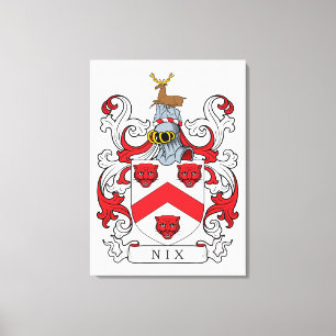 Nix Family Crest Canvas Print
