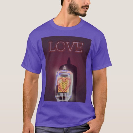 Nixie Tube 'Love' vintage poster T-Shirt