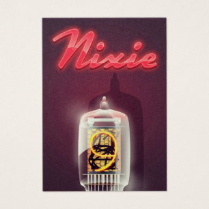 Nixie Tube vintage poster