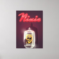 Nixie Tube vintage poster