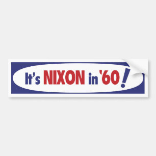 Nixon 1960 Bumper Sticker
