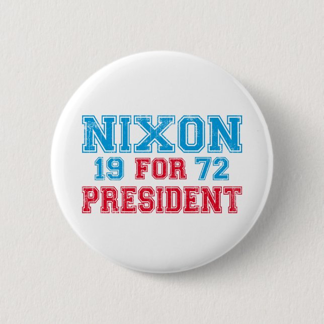 Nixon 1972 election 2 inch round button (Front)