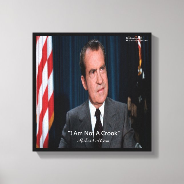 Nixon et non une toile de citation de Crook Imprim (Recto)