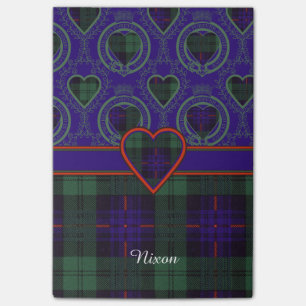 Nixon family clan Plaid Scottish kilt tartan Post-it Notes