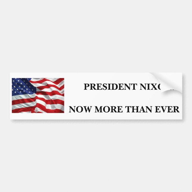 Nixon For President - Customized Bumper Sticker (Front)