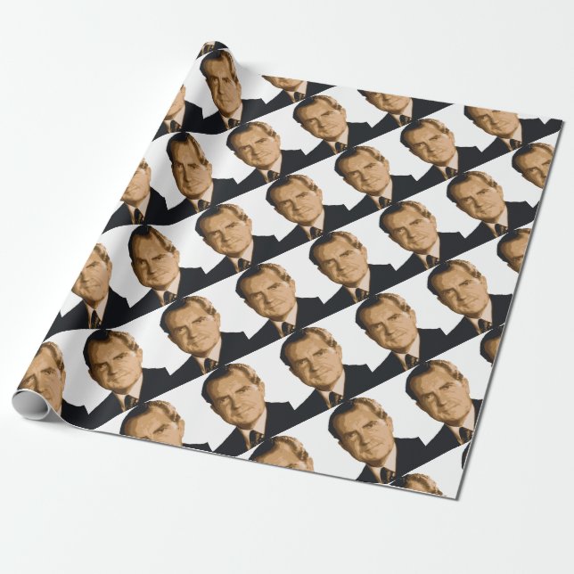 Nixon Head Wrapping Paper (Unrolled)