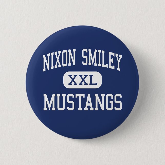 Nixon - Mustangs - High - Nixon Texas 2 Inch Round Button (Front)