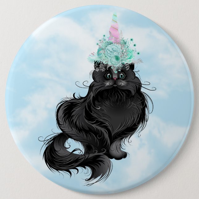 Niya’s Catacorn 6 Inch Round Button (Front)