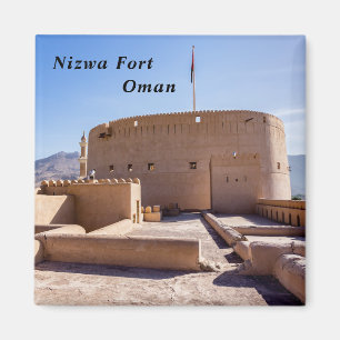 Nizwa Fort in Nizwa, Oman Magnet