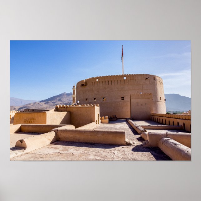 Nizwa Fort in Nizwa, Oman Poster (Front)