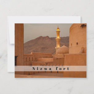 Nizwa fort postcard