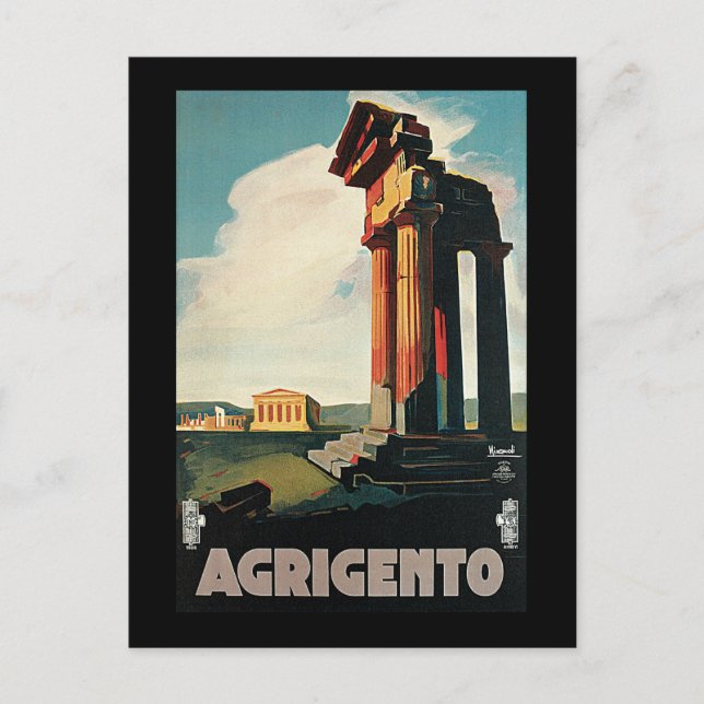 Nizzoli Agrigento Sicily Italy Postcard (Front)