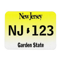 NJ License Plate Magnet