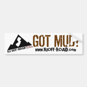 NJ OFF-ROAD GOT MUD? BUMPER STICKER