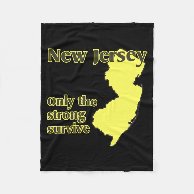 Nj Only The Strong Survive _1  Fleece Blanket (Front)
