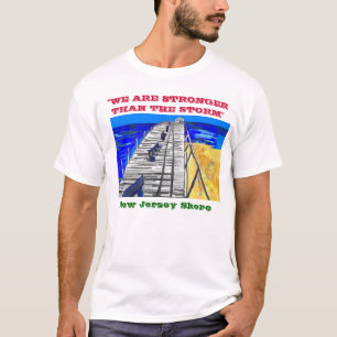 NJ Shore Boardwalk "Stronger than the Storm" Tee