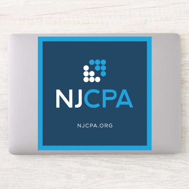 NJCPA Vinyl Sticker - large (Computer)