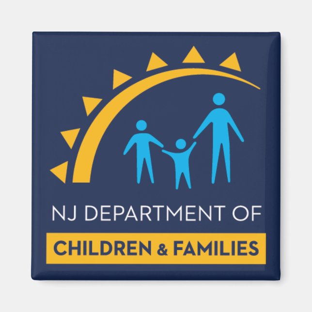 NJDCF Logo Square Magnet (Front)