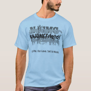 NJGMC Friends Text Graphic Men’s Custom Colour T T-Shirt