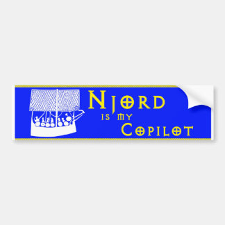 "Njord is My Copilot" bumper sticker