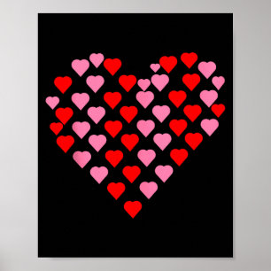 Nk And Red Hearts Lovers Funny Valentine’s Day Hum Poster