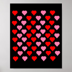 Nk And Red Hearts Lovers Funny Valentine’s Day Hum Poster