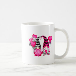 Nk Buffalo Plaid And Heart Balloons Valentines D _ Coffee Mug