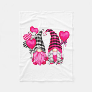 Nk Buffalo Plaid And Heart Balloons Valentines D Fleece Blanket