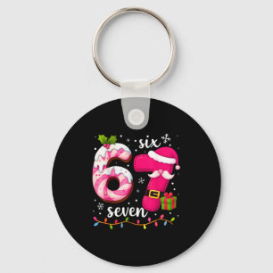 Nk Christmas 67 Meme Six Seven Girl Women Slang 6 Keychain