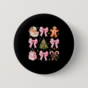 Nk Christmas Tree Santa Gingerbread Xmas Cute Coqu 2 Inch Round Button