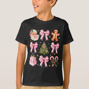 Nk Christmas Tree Santa Gingerbread Xmas Cute Coqu T-Shirt