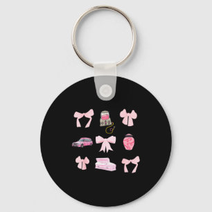 Nk Coquette Bow Funeral Director Mortician Mortuar Keychain