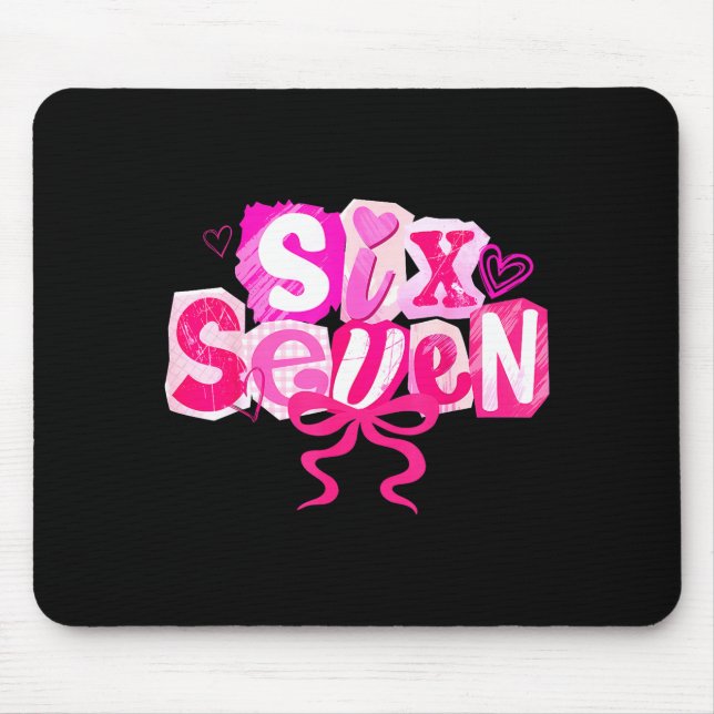 Nk Coquette Valentine Six Seven Bow 6 7 Meme Women Mouse Pad (Front)