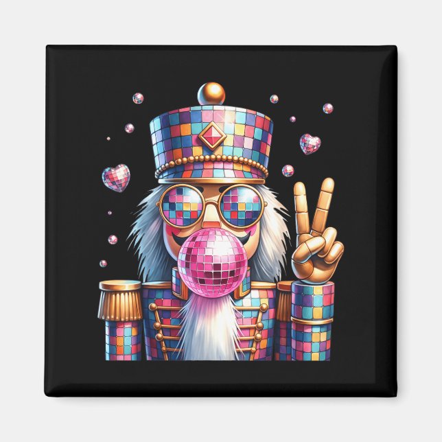 Nk Disco Nutcracker Bubblegum Christmas For Men Wo Magnet (Front)