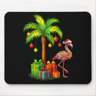 Nk Flamingo Christmas Palm Tree Trocal Xmas  Mouse Pad
