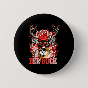 Nk Her Buck Camo Deer Hunting Camouflage Matching  2 Inch Round Button