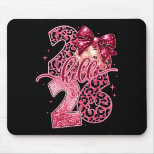 Nk Leopard Hello 2026 Happy New Year Party Nye  Mouse Pad