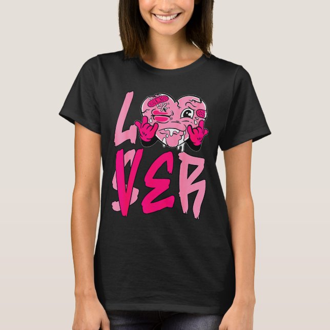 Nk Loser Lover Nk Drip Heart Matching Tee For Men  (Front)