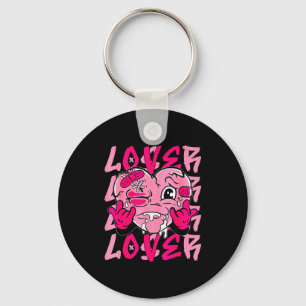 Nk Loser Lover Nk Drip Heart Matching Tee For Men  Keychain