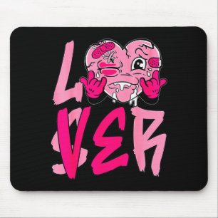 Nk Loser Lover Nk Drip Heart Matching Tee For Men  Mouse Pad