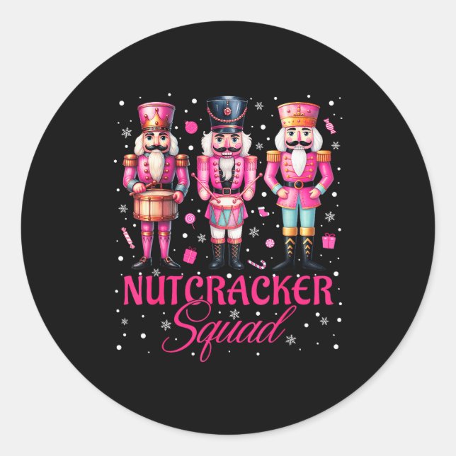 Nk Nutcracker Squad Nk Christmas Ballet Xmas Women Classic Round Sticker (Front)