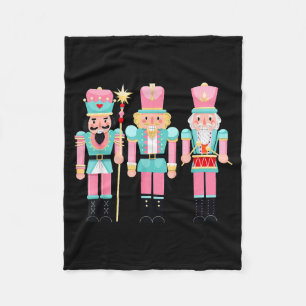 Nk Nutcracker Squad Xmas Nk Christmas Pajamas Wome Fleece Blanket