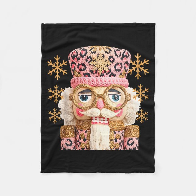 Nk Nutcracker Squad Xmas Nk Christmas Pajamas Wome Fleece Blanket (Front)