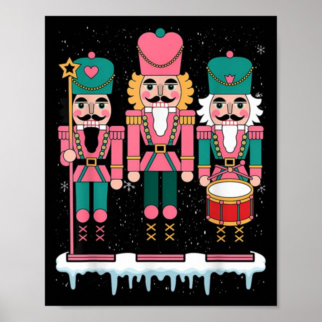 Nk Nutcracker Squad Xmas Nk Christmas Pyjamas Wome Poster (Front)