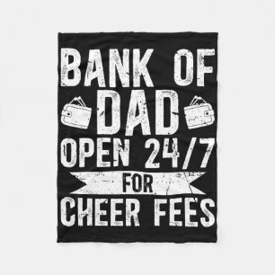 Nk Of Cheer Dad Of A Cheerleader Father Cheerleadi Fleece Blanket