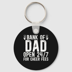 Nk Of Cheer Dad Of A Cheerleader Father Cheerleadi Keychain